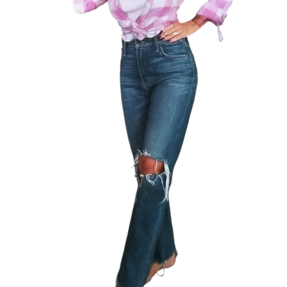 Current Elliott Hi Waist Jeans